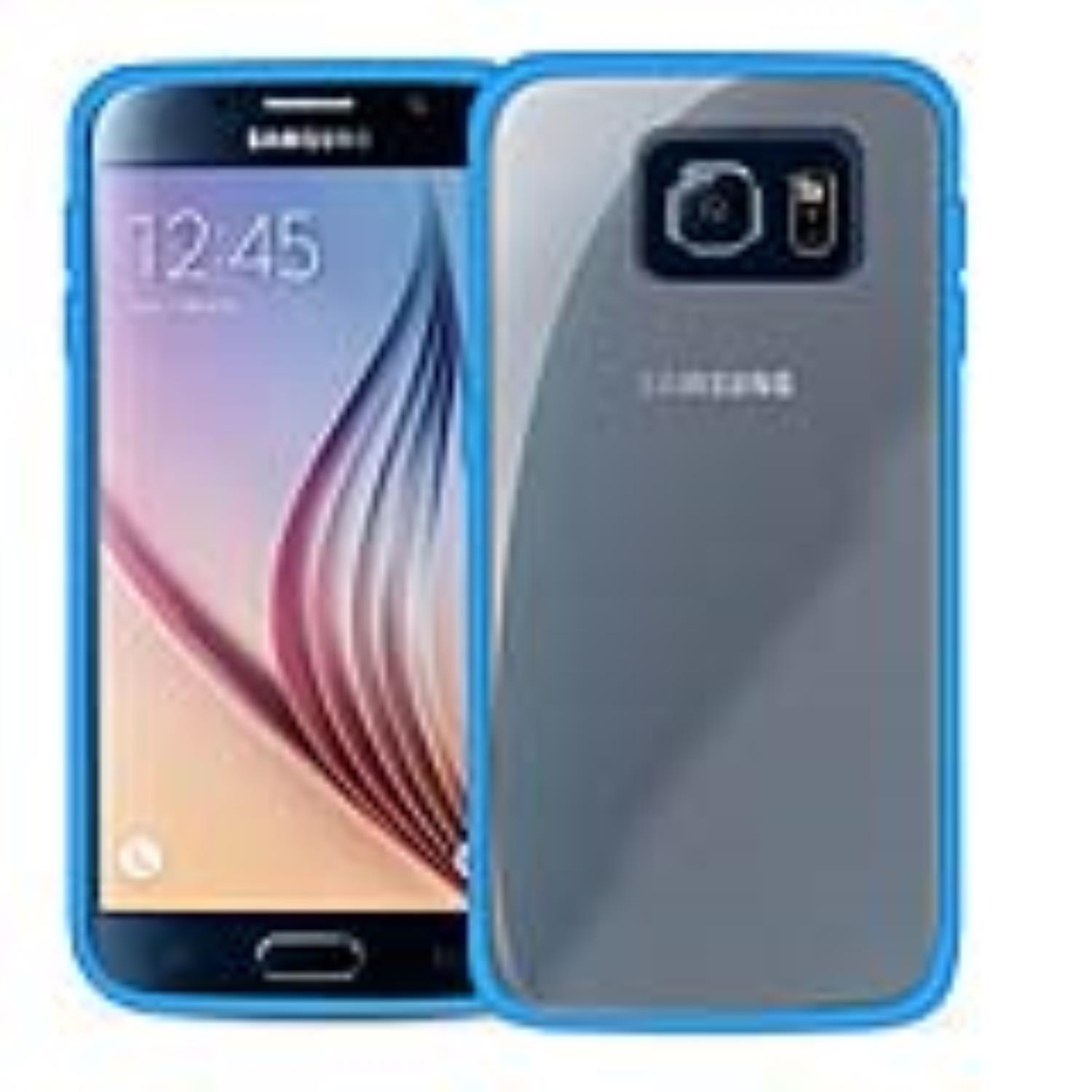 AREA Custodia bumper per Samsung Galaxy S6 Area Crystal Slim blue sapphire